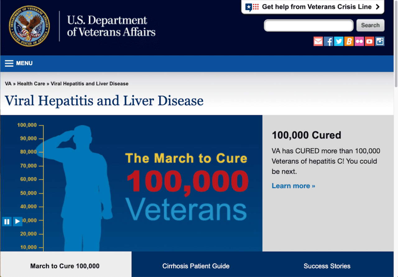 100,000 Veterans Cured of Hepatitis C Through VA Outreach ...