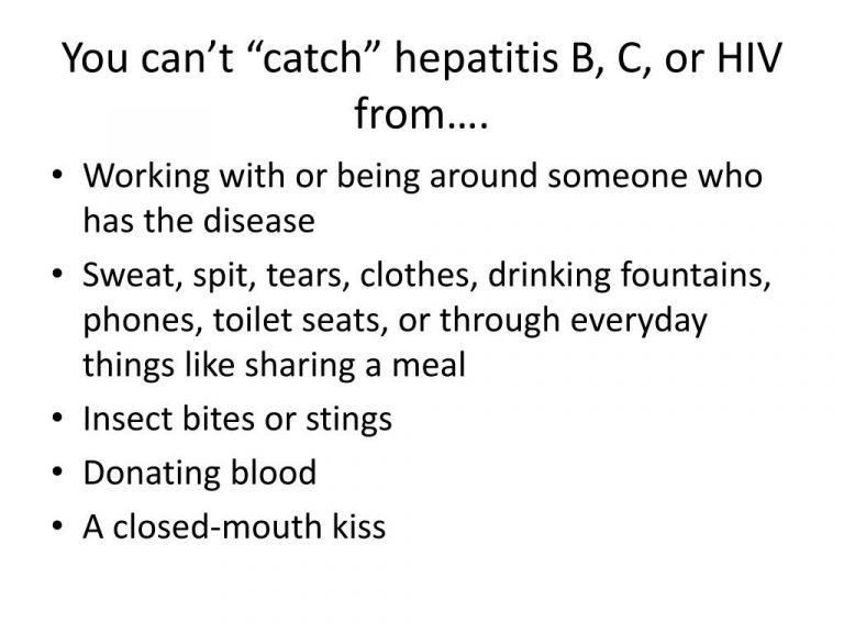 Can You Catch Hepatitis C From Spit