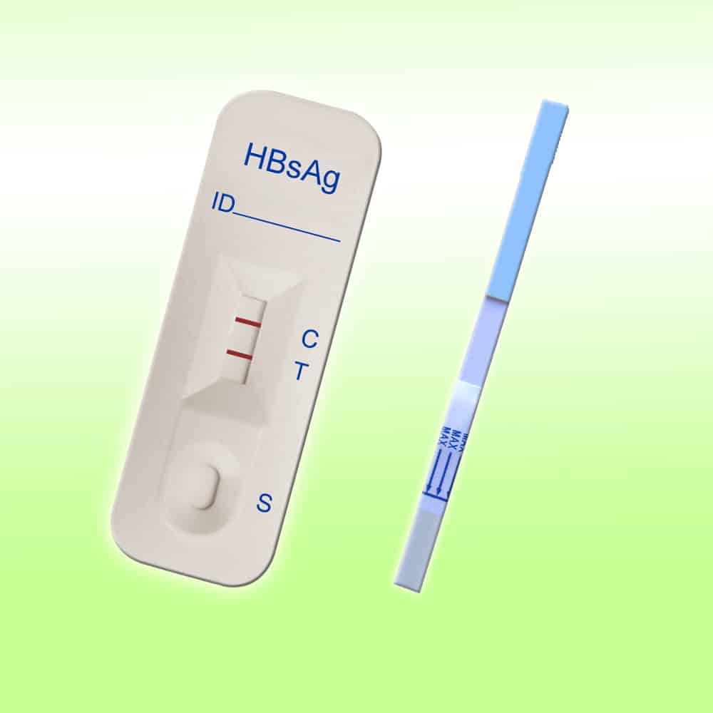 HBsAg Rapid test card and HBV test card Hepatitis B test strip Offered ...