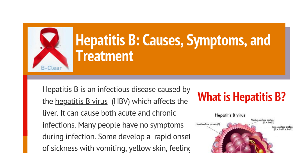 Hepatitis B: Causes, Symptoms, and Treatment