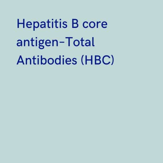 Hepatitis B core antigen  Total Antibodies (HBC)  Red Dot Path Lab