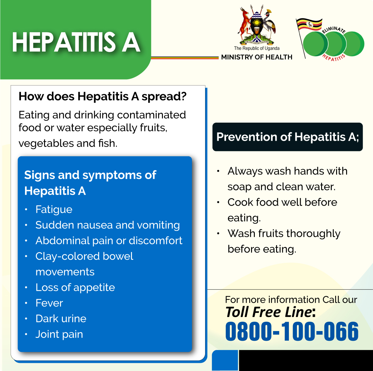 How does Hepatitis A spread