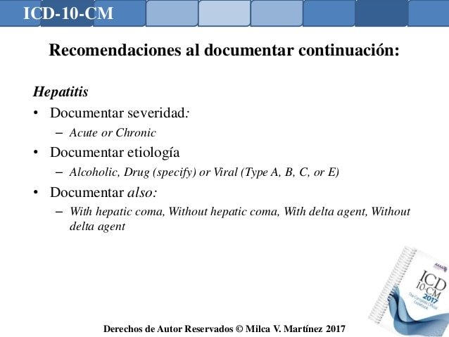 Introducción Codificación de Diagnósticos ICD