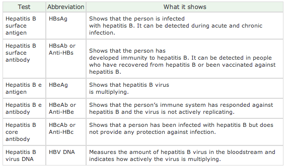 NEW TITER OF ANTIBODY HEPATITIS B