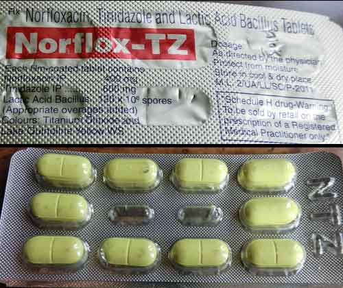 Norflox Tz 10 Tablets in Strip  Online Medical Store Delhi India