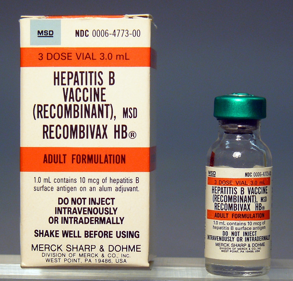 Recombivax HB, Hepatitis B Vaccine (Recombinant) Adult Formula, 3 mL ...