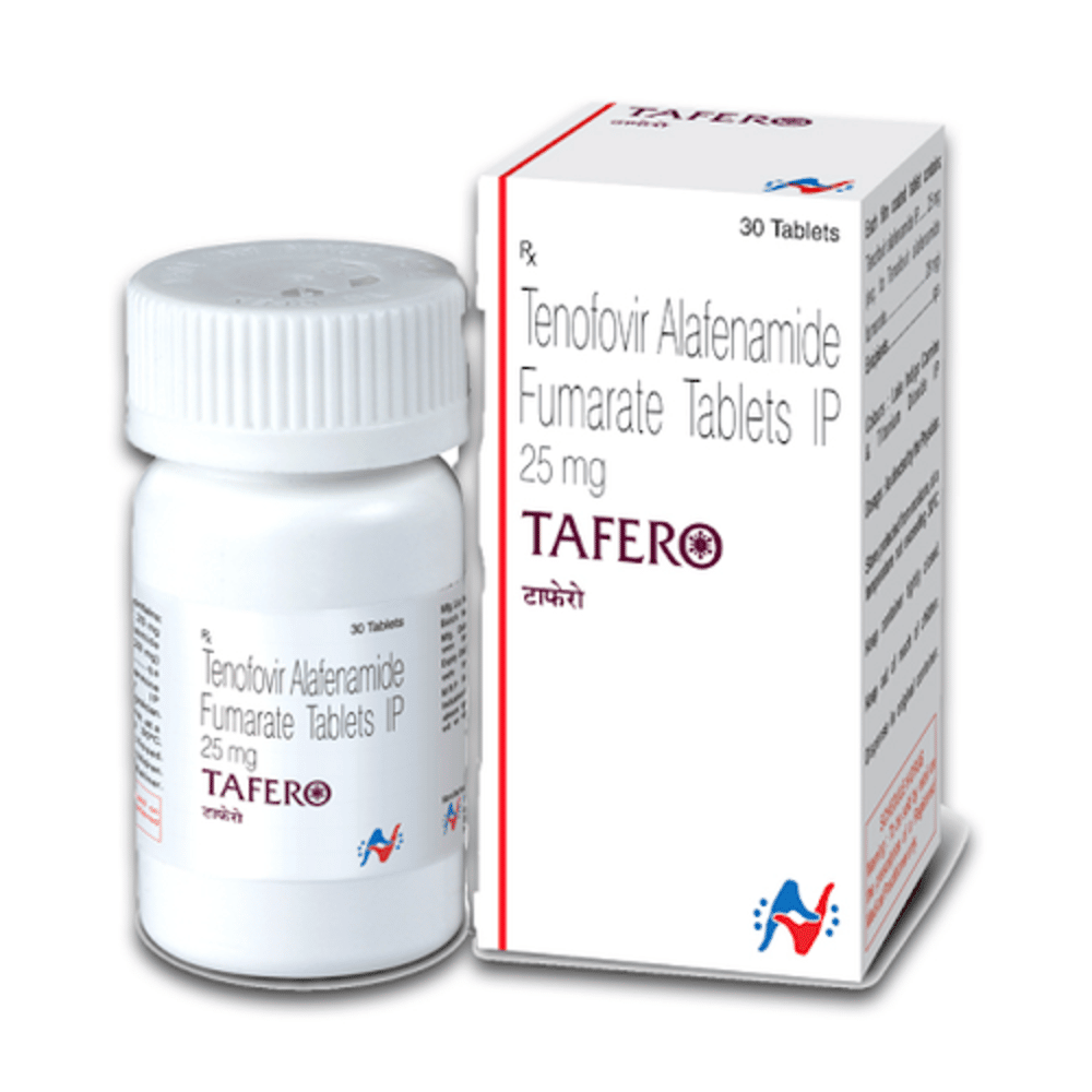 Tafero Tafer Tenofovir Alafenamide Tablets IP 25mg, Prescription ...