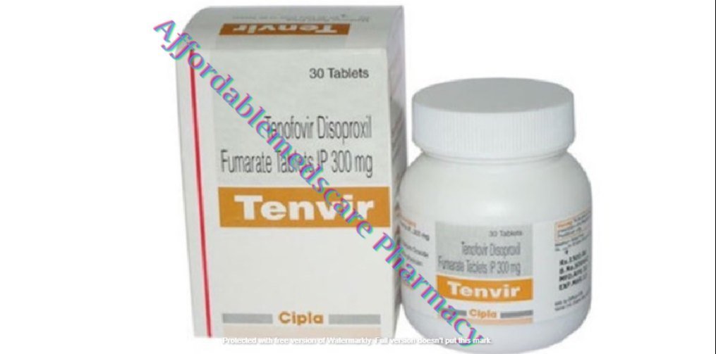Tenvir Viread Tenofovir disoproxil 300mg Tablet, Cipla Ltd, 1x30,