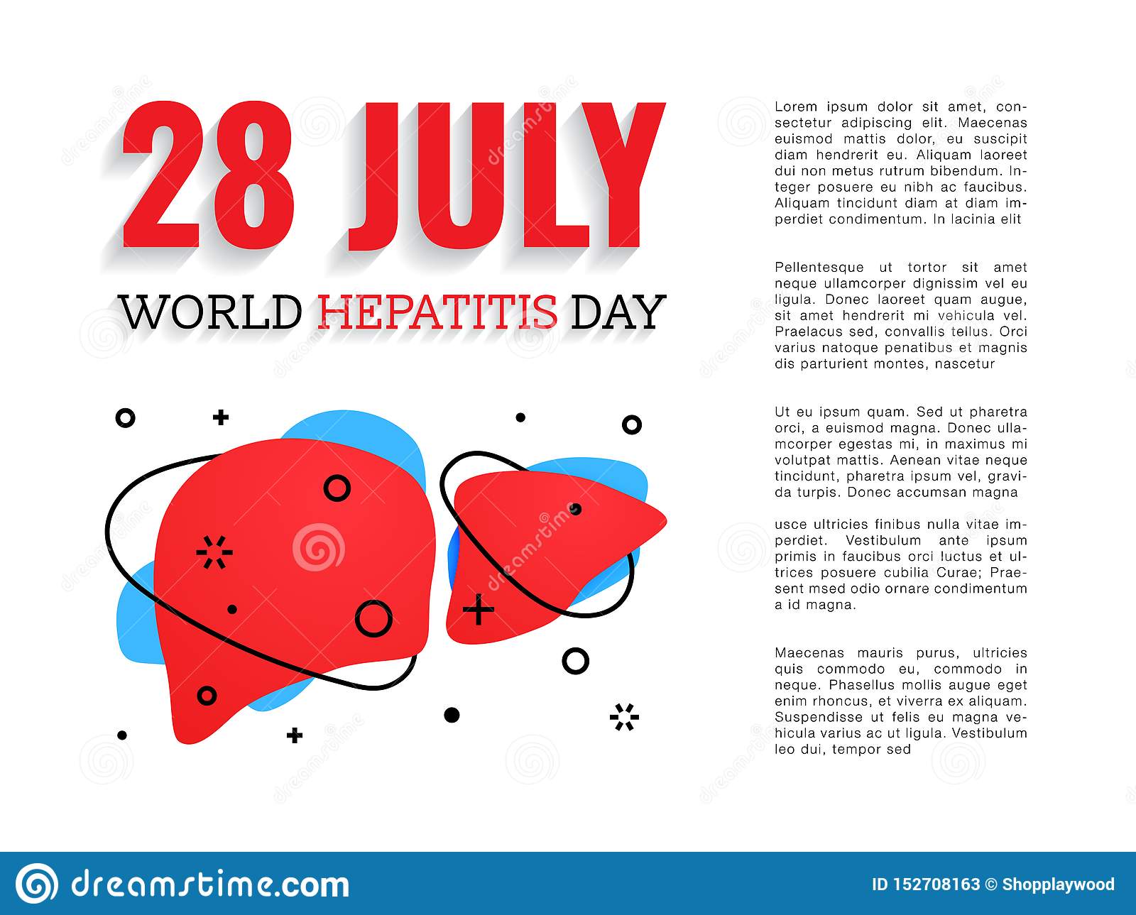 Vector Illustration Of World Hepatitis Day 28 July Banner ...